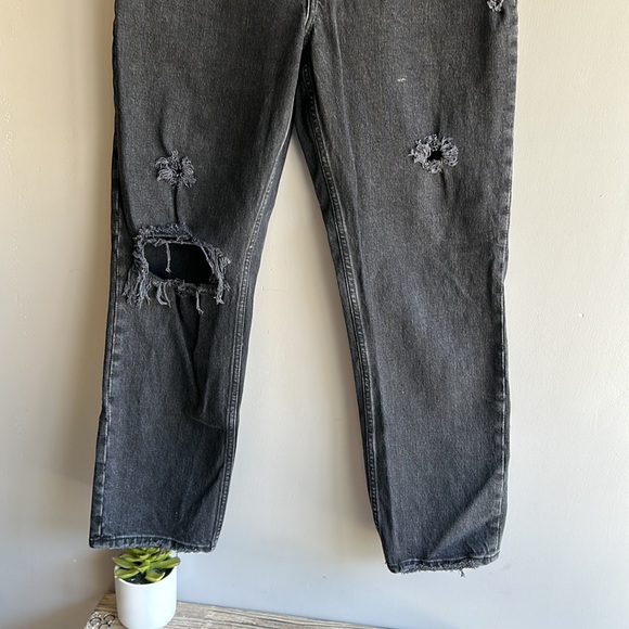 Abercrombie the dad high rise black size 2 great condition no flaws - Picture 8 of 12